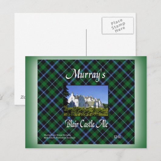 Murray's Blair Castle Ale Postkarte (Vorne/Hinten)