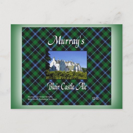 Murray's Blair Castle Ale Postkarte (Vorderseite)