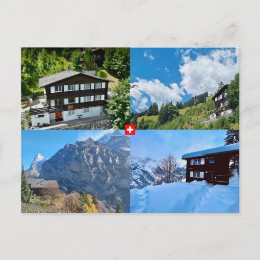 Mürren - Berner Oberland. Schweiz Postkarte (Vorderseite)