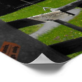 Murren, ein alpines Dorf Poster (Ecke)