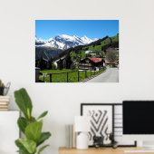 Murren, ein alpines Dorf Poster (Heimbüro)