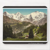 Murren, Grutschalp, I, Eiger, Monch und Jungfrau, Mousepad (Vorne)