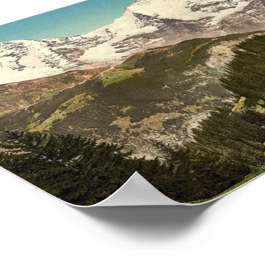 Murren, Grutschalp, I, Eiger, Monch und Jungfrau, Poster (Ecke)
