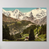 Murren, Grutschalp, I, Eiger, Monch und Jungfrau, Poster (Vorne)