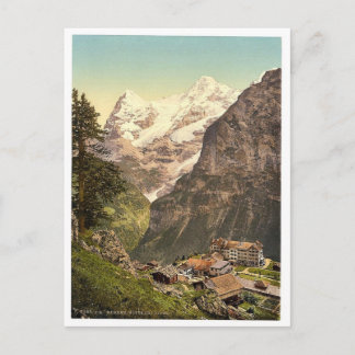 Murren, Hotel-DES-Alpen, Bernese Oberland, Postkarte