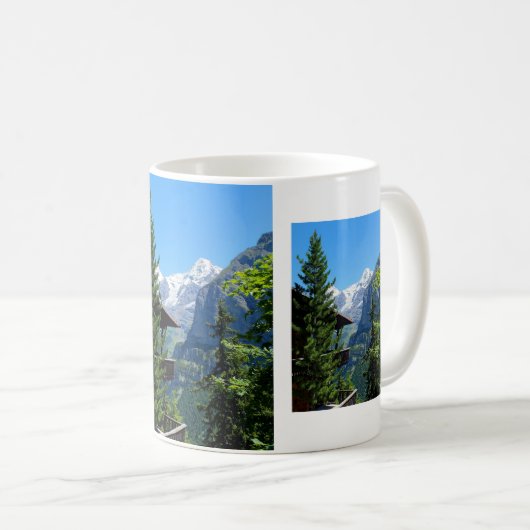 Murren in der Schweiz Kaffeetasse (VorderseiteRechts)