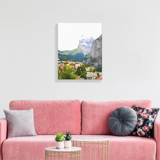 Murren in der Schweiz Leinwanddruck (Insitu (Wohnzimmer))