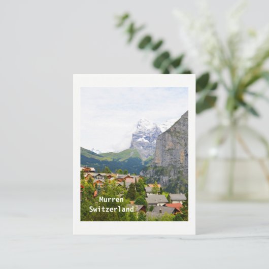 Murren in der Schweiz Postkarte (Stehend Vorderseite)