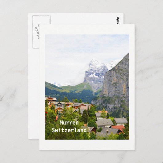 Murren in der Schweiz Postkarte (Vorne/Hinten)
