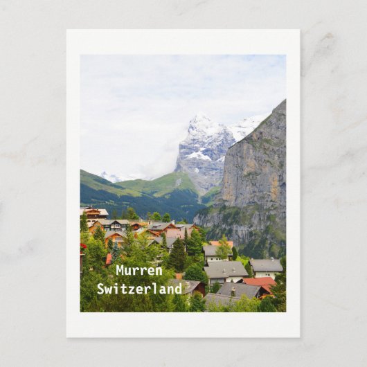 Murren in der Schweiz Postkarte (Vorderseite)