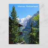 Murren in der Schweiz Postkarte (Vorderseite)