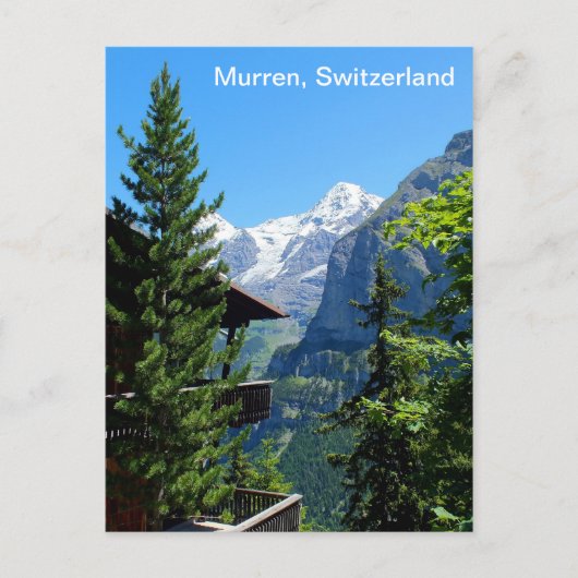 Murren in der Schweiz Postkarte (Vorderseite)
