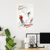 Mürren Muerren Schweizer Berge Alpen Schweiz Poster (Heimbüro)