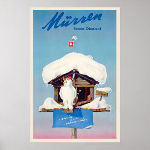 Mürren Muerren Schweizer Berge Alpen Schweiz Poster