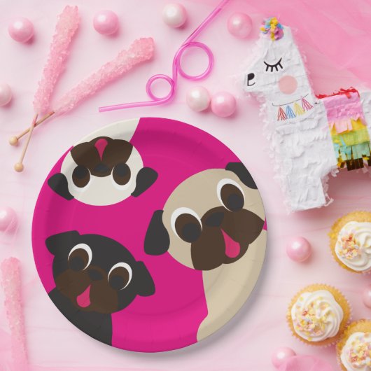 Murren, Murren-Mops-Papierplatte Pappteller (Party)