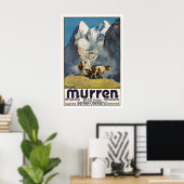 Murren Poster Schweizer Kunst Schweiz Druck Berner (Heimbüro)