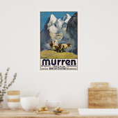Murren Poster Schweizer Kunst Schweiz Druck Berner (Küche)