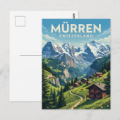 Mürren Schweiz Postkarte (Vorne/Hinten)