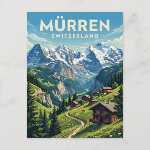 Mürren Schweiz Postkarte