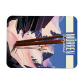 Murren Schweiz Skipposter Kunstdruck. Magnet (Horizontal)