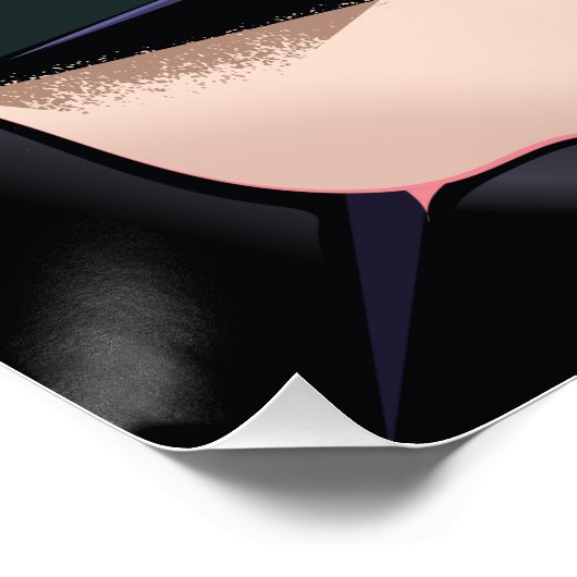 Murren Schweiz Skipposter Kunstdruck. Poster (Ecke)