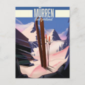 Murren Schweiz Skipposter Kunstdruck. Postkarte (Vorderseite)