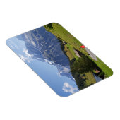 Mürren, Schweiz. Sommertag in den Schweizer Alpen Magnet (Rechte Seite)