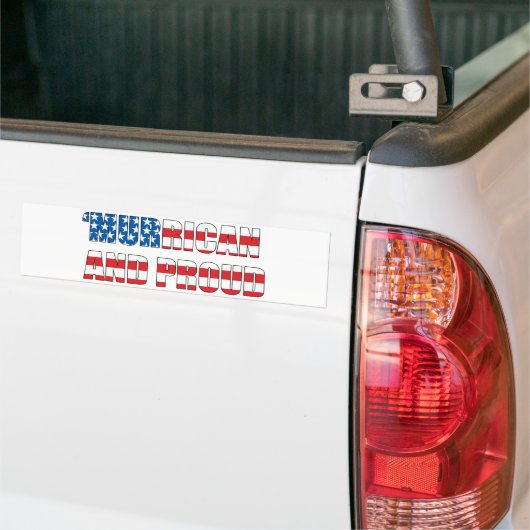 'Murrican und stolzer Autoaufkleber (Auf Lkw)