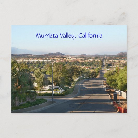 Murrieta Valley, Kalifornien Postkarte (Vorderseite)