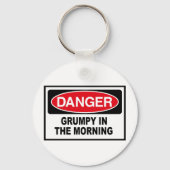 mürrisch am Morgen Schlüsselanhänger (Vorderseite)
