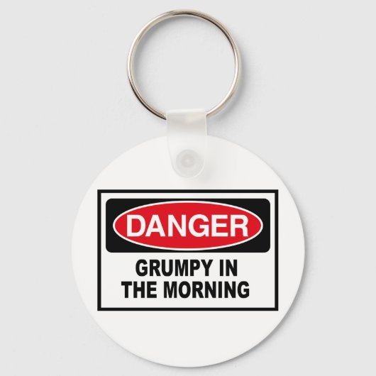 mürrisch am Morgen Schlüsselanhänger (Vorderseite)