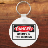 mürrisch am Morgen Schlüsselanhänger (Vorderseite)