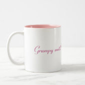 Mürrisch, bis ich meinen Kaffee… erhalte Zweifarbige Tasse (Links)