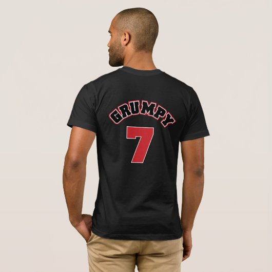 Mürrische 7 (sieben) T-Shirt (Schwarz voll)