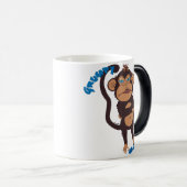 Mürrische Affe-Tasse Verwandlungstasse (VorderseiteRechts)