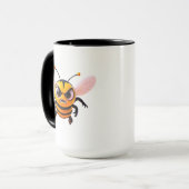 Mürrische Bienen-Figur-Kunst Tasse (Vorderseite Links)
