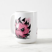 Mürrische Drachenfrucht Kaffeetasse (Vorderseite Links)