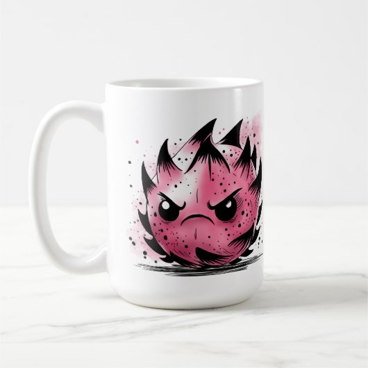 Mürrische Drachenfrucht Kaffeetasse (Links)
