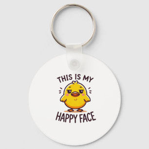 mürrische Ente, das ist mein glückliches Gesicht l Schlüsselanhänger
