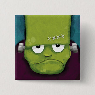 Mürrische Frankenstein | Halloween Neuheit Button