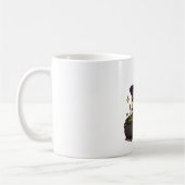 Mürrische Hexenkatze Halloween  Kaffeetasse (Links)