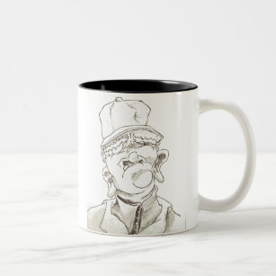 Mürrische Kaffee-Tasse der alten Männer Zweifarbige Tasse