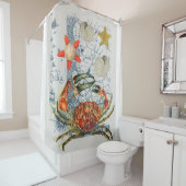 mürrische Karte Starfish Duschvorhang (Beispiel)