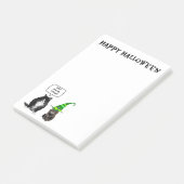 Mürrische Katze Halloweens/geschnittene Kätzchen Post-it Klebezettel (angewinkelt)