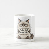 Mürrische Katze Kaffeetasse (Mittel)