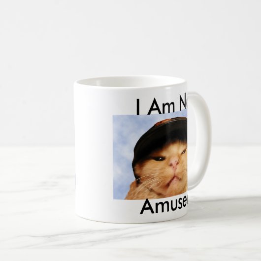 Mürrische Katze Kaffeetasse (VorderseiteRechts)