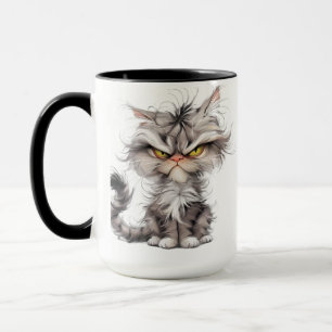 mürrische Katze Tasse