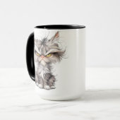 mürrische Katze Tasse (Vorderseite Links)