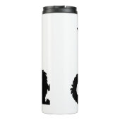 Mürrische Katze Thermosbecher (Rückseite)