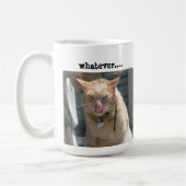 Mürrische Katzen-Kaffee-Tasse, was auch immer…. Kaffeetasse (Links)